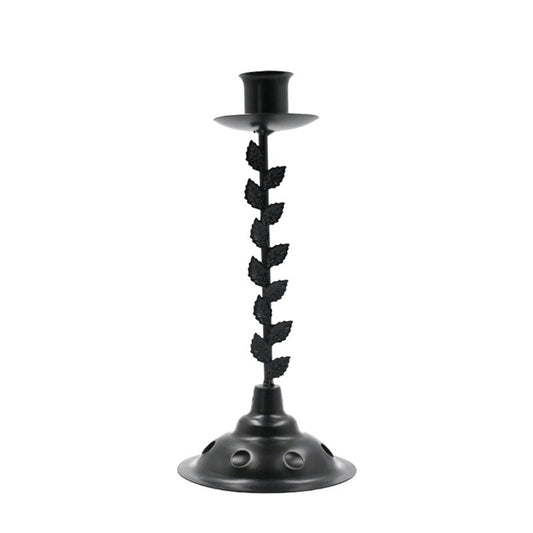 Exquisite Leaf Iron Candlestick