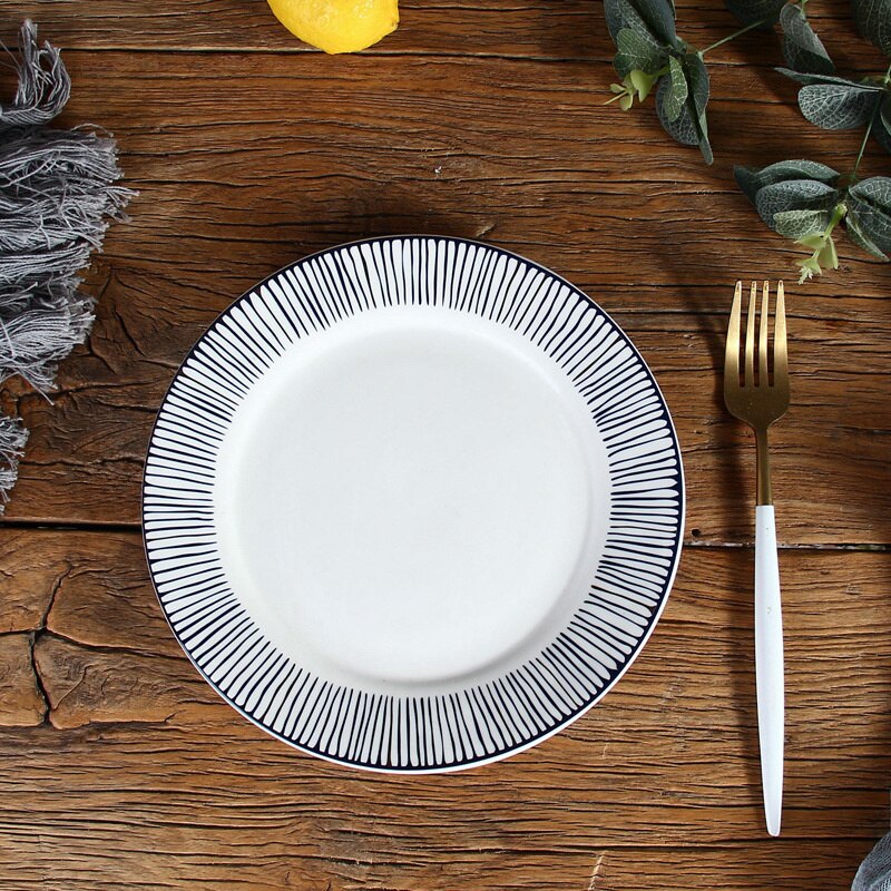 Elegant Striped Plates