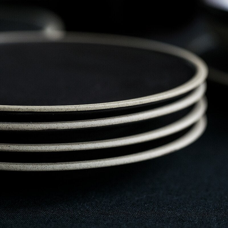 Elevate your table setting with the Charcoal Charms Dinner Plate – a captivating addition to the best dinnerware set in Australia. This versatile piece complements your dining ware, featuring a mesmerizing charcoal design that adds contemporary elegance. Perfect for serving dishes, this black dinnerware set blends style and functionality seamlessly. Indulge in the charm of Charcoal Charms for a dining experience to remember.