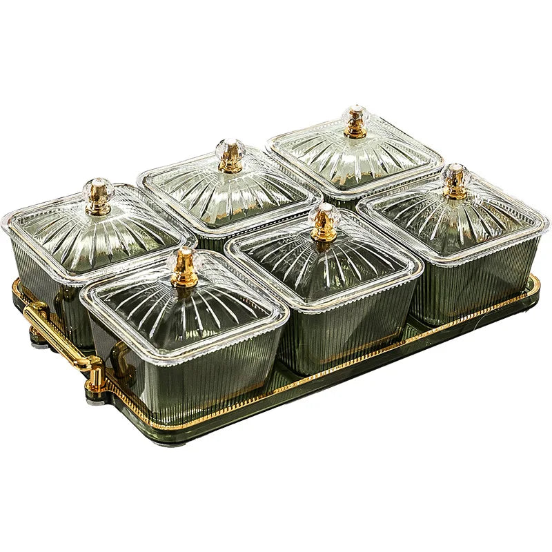 Square Transparent Snack Tray