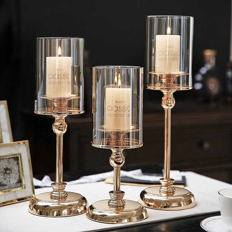 Metal Pillar Candle Holder
