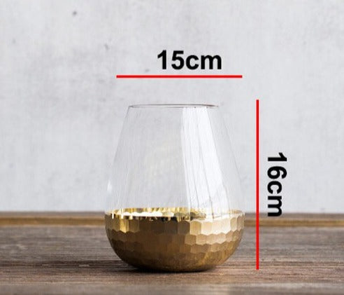 Gilded Glass Vase