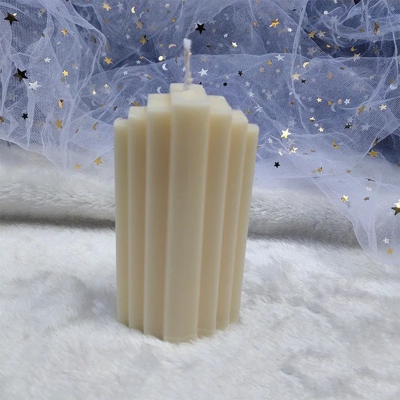 A collection of beautifully crafted candles in various shapes, sizes, and colors. Each candle features a smooth, elegant design with a steady flame, creating a warm and inviting ambiance. Perfect for setting a relaxing mood, enhancing home decor, or giving as thoughtful gifts.