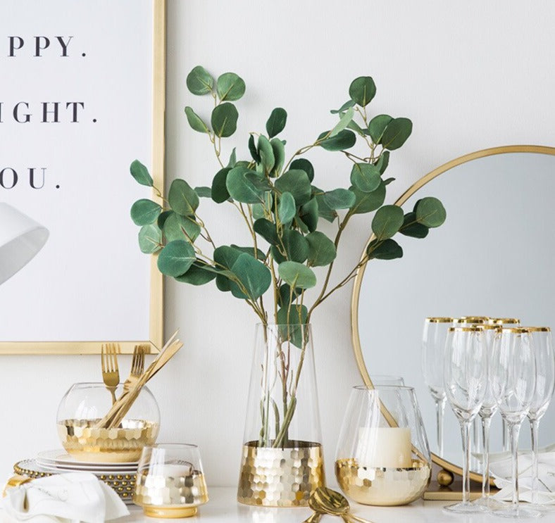 Gilded Glass Vase