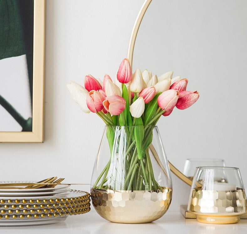 Gilded Glass Vase