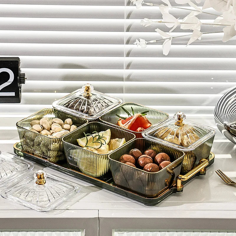 Square Transparent Snack Tray