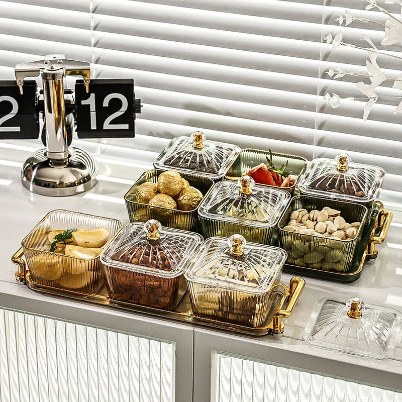 Square Transparent Snack Tray