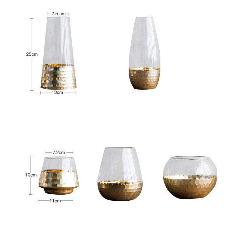 Gilded Glass Vase
