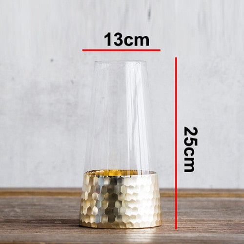 Gilded Glass Vase