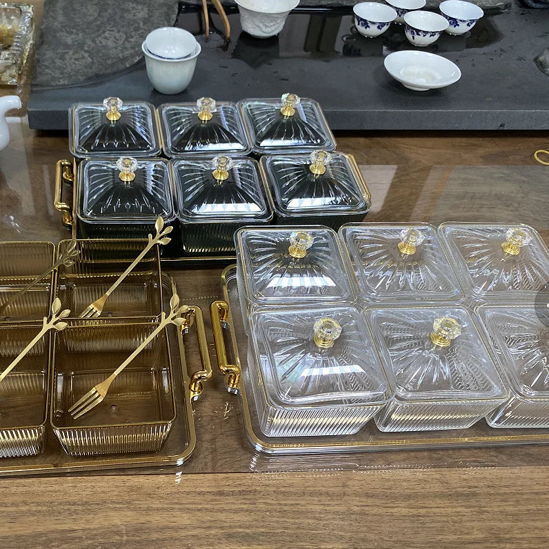 Square Transparent Snack Tray