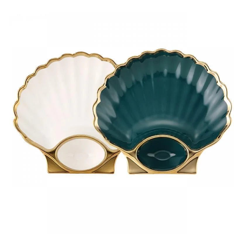 Coastal chic seashell plates featuring intricate seashell motifs on high-quality ceramic, perfect for beach-themed decor or coastal-inspired dining settings, best dinnerware in Australia.