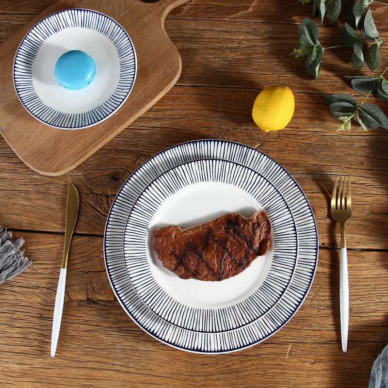 Elegant Striped Plates