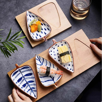 Handcrafted Leaf-Inspired Dish Set