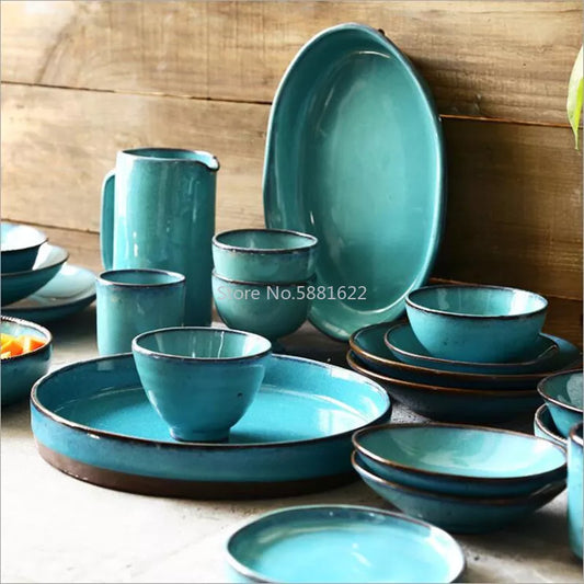 Turquoise Tranquility Dinner Plate Set