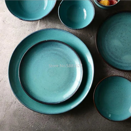 Turquoise Tranquility Dinner Plate Set