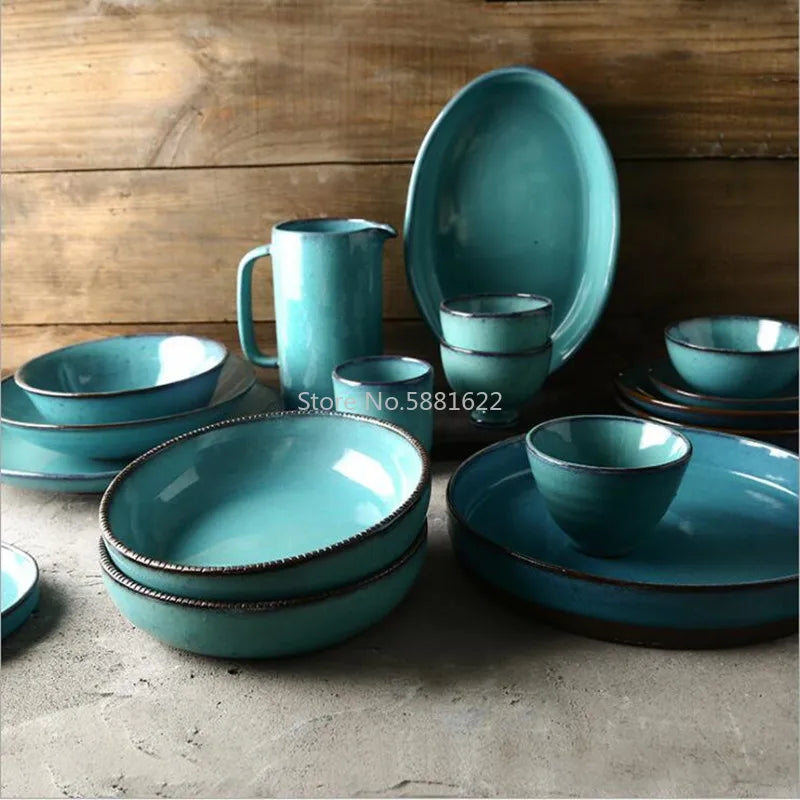 Turquoise Tranquility Dinner Plate Set