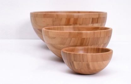 Solid Bamboo Bowl