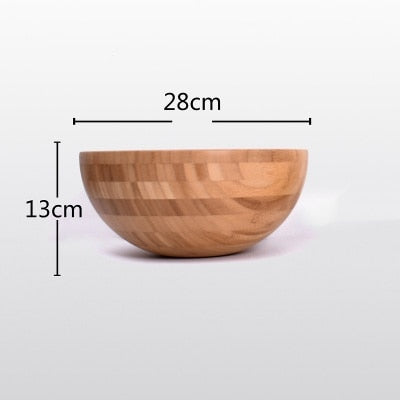 Solid Bamboo Bowl