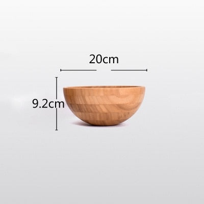 Solid Bamboo Bowl