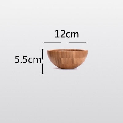 Solid Bamboo Bowl