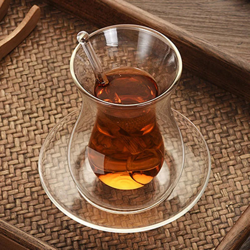 Double Glass Tea Cup