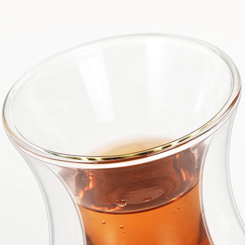 Double Glass Tea Cup