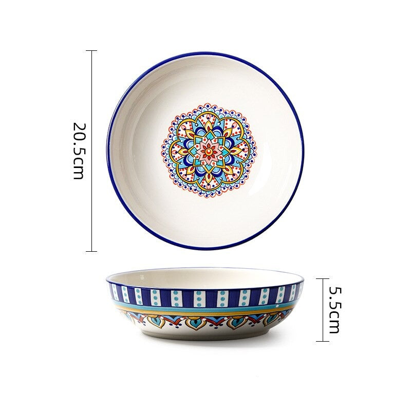 Artisanal Print Bowl: Elevate your table setting with this unique and versatile bowl featuring an exquisite artisanal print. Ideal for serving various dishes, it adds a special touch to every meal in your beautiful home in Australia.