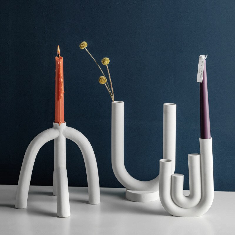 Minimalist Arctic Candelabra