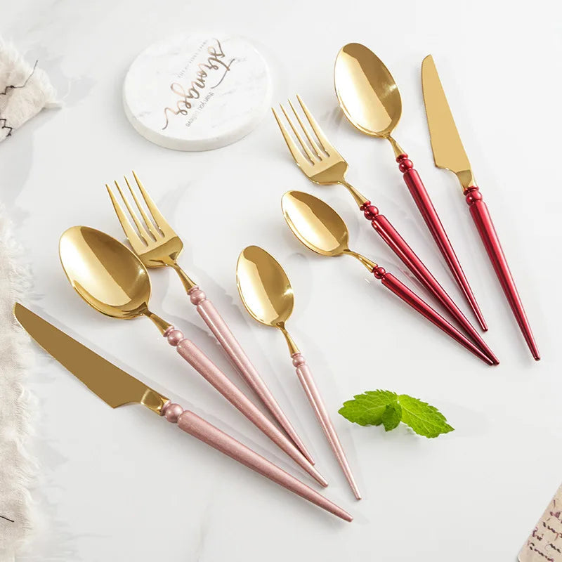 Golden Touch Cutlery Set