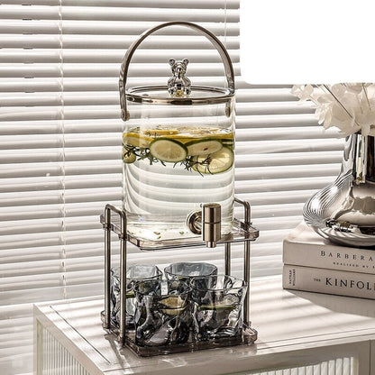 Glamorous Glass Beverage Jug Set