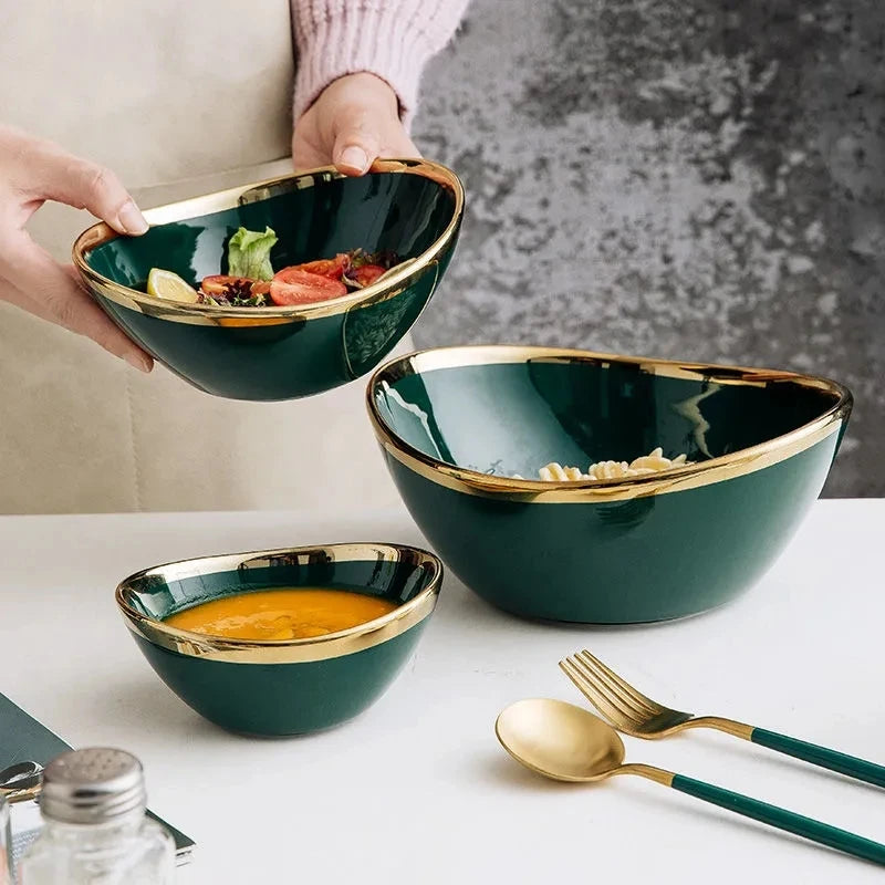 Nordic Gold-Inlay Bowls