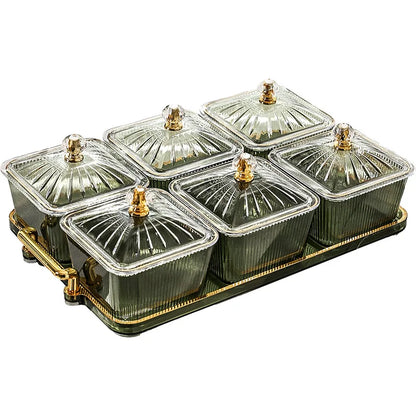 Square Transparent Snack Tray