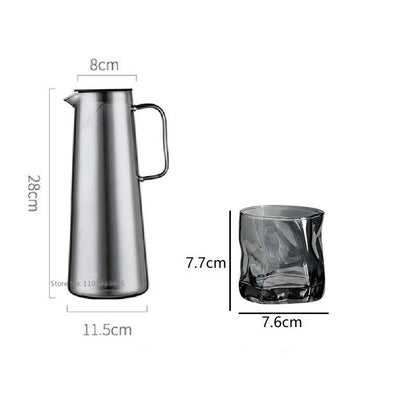 Monochrome Glass Pitcher Set