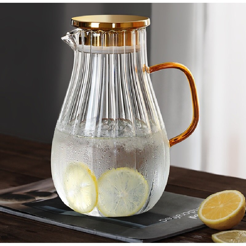 Sleek Nordic Glass Pitcher Set