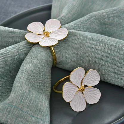 Blossom Napkin Ring: A luxurious and intricate tableware accessory, perfect for elevating your dining experience with style and dinnerware sophistication.