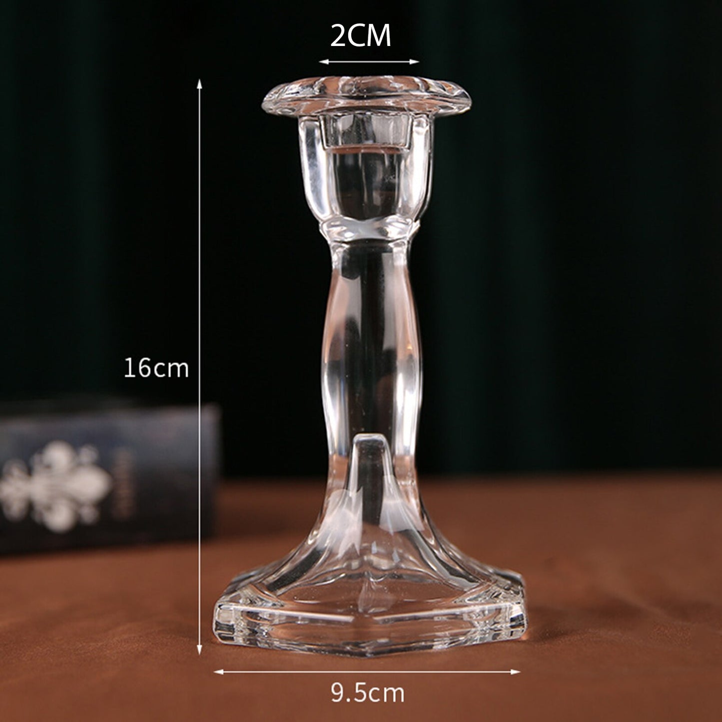 Crystal Glass Candle Holder