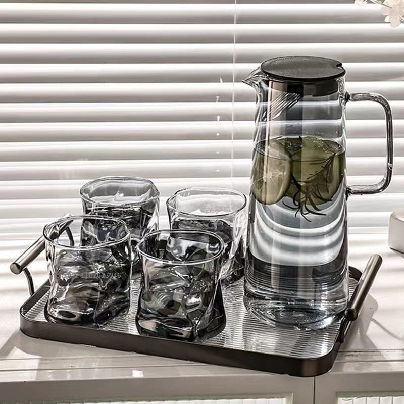 Monochrome Glass Pitcher Set