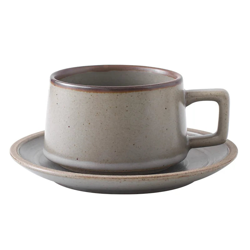 Japanese Style coffee cup and saucer set