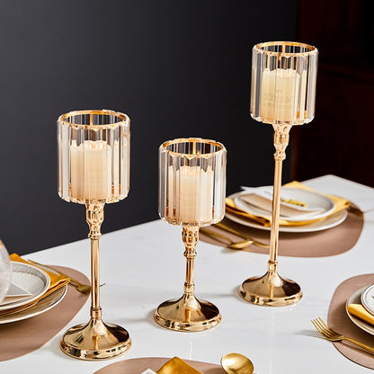 Nordic Luxe Gold Candle Stand