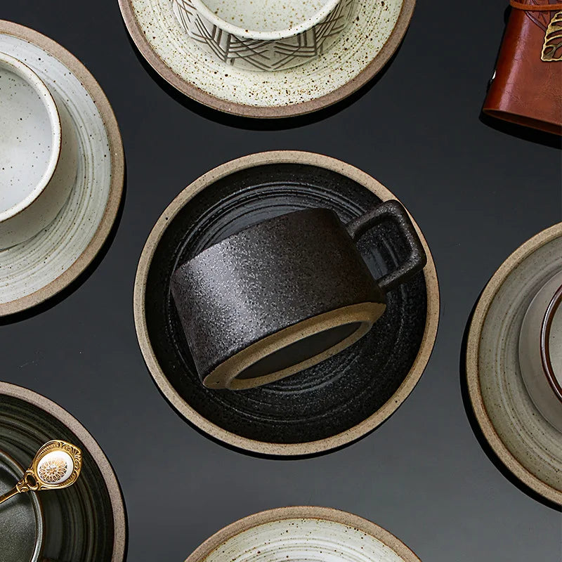 Japanese Style coffee cup and saucer set