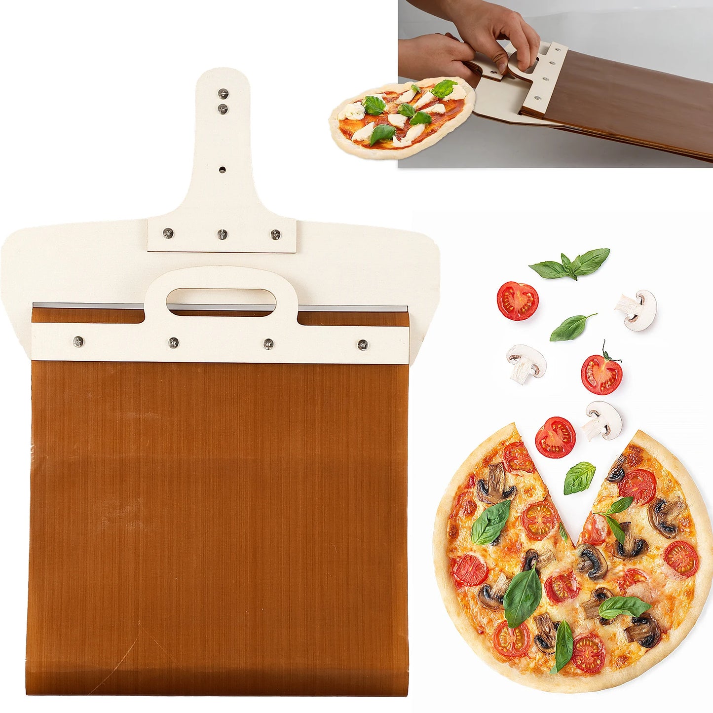 Sliding Pizza Peel Non-Stick Shovel