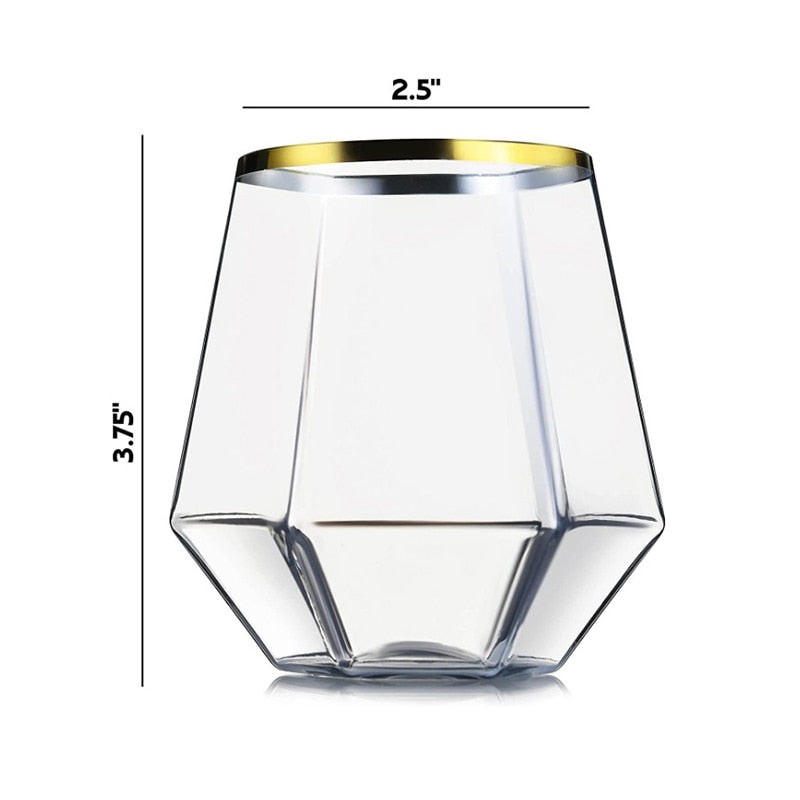 Hexagon Cocktail Glass