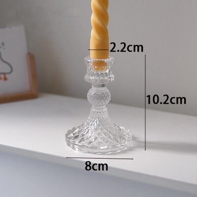 Icy Elegance Candle Holders