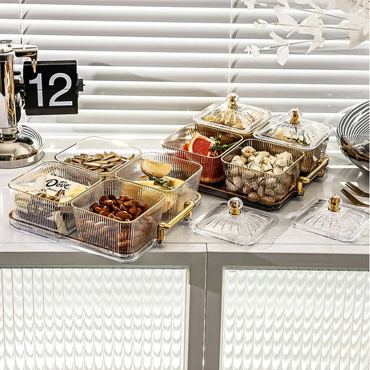 Square Transparent Snack Tray