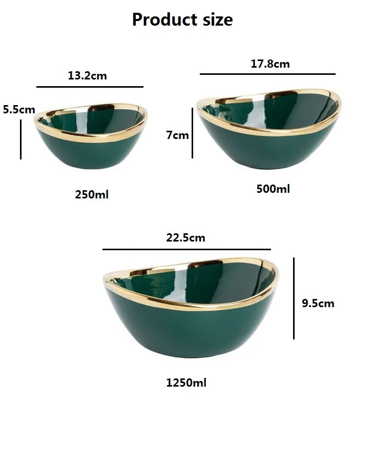 Nordic Gold-Inlay Bowls