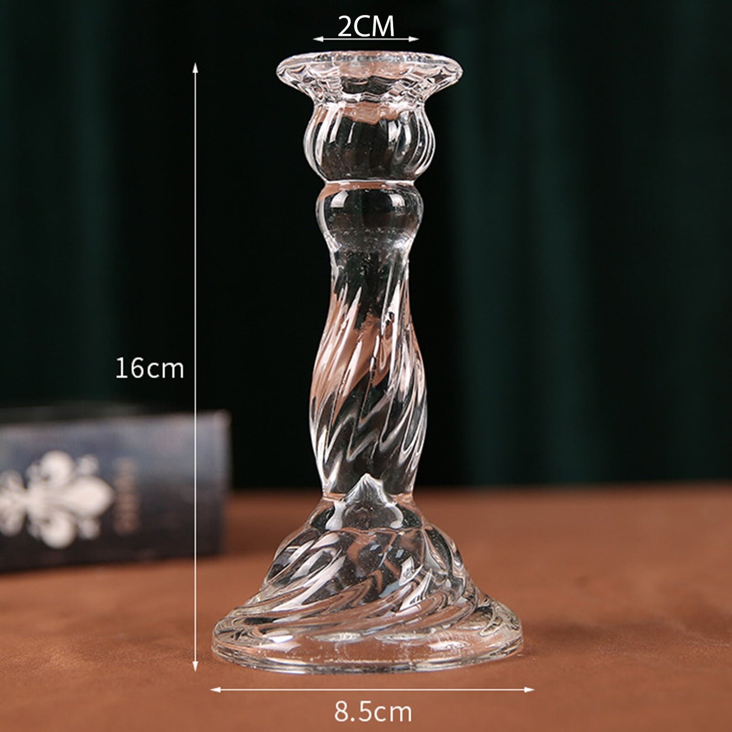 Crystal Glass Candle Holder