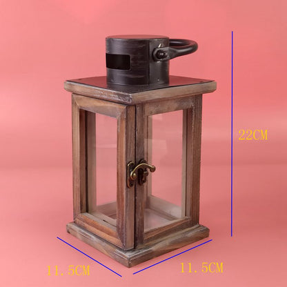 Wooden Candle Lantern