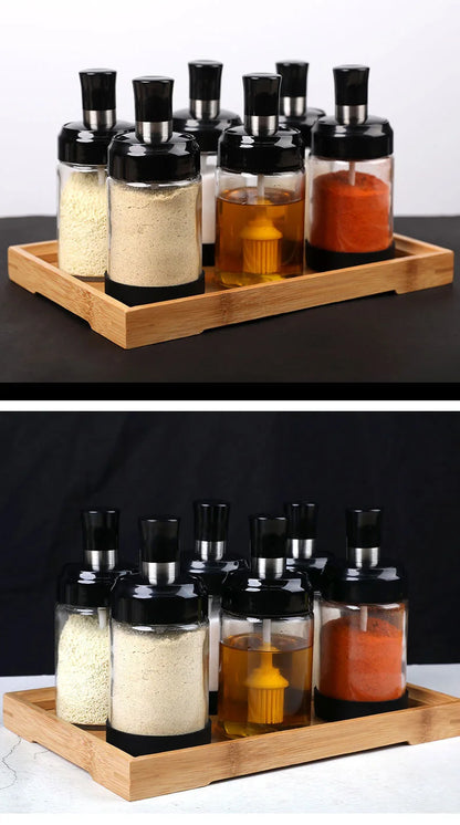 glass seasoning box storage