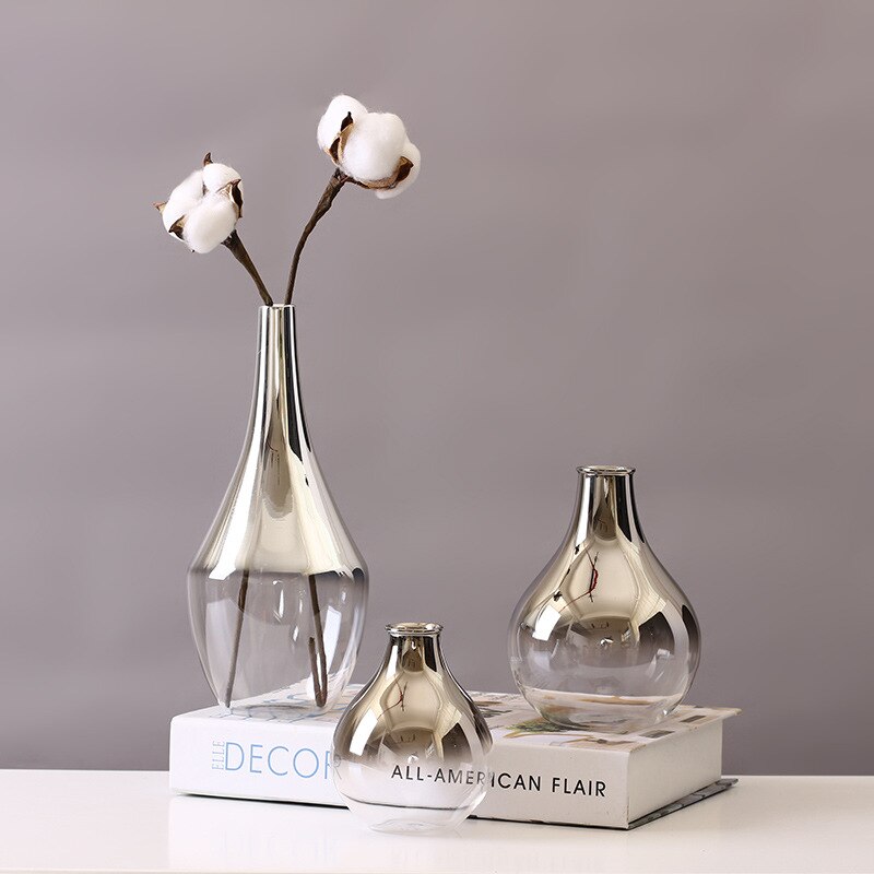 Silver-Chic Nordic Vase