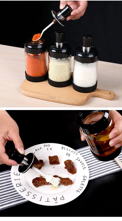 glass seasoning box storage